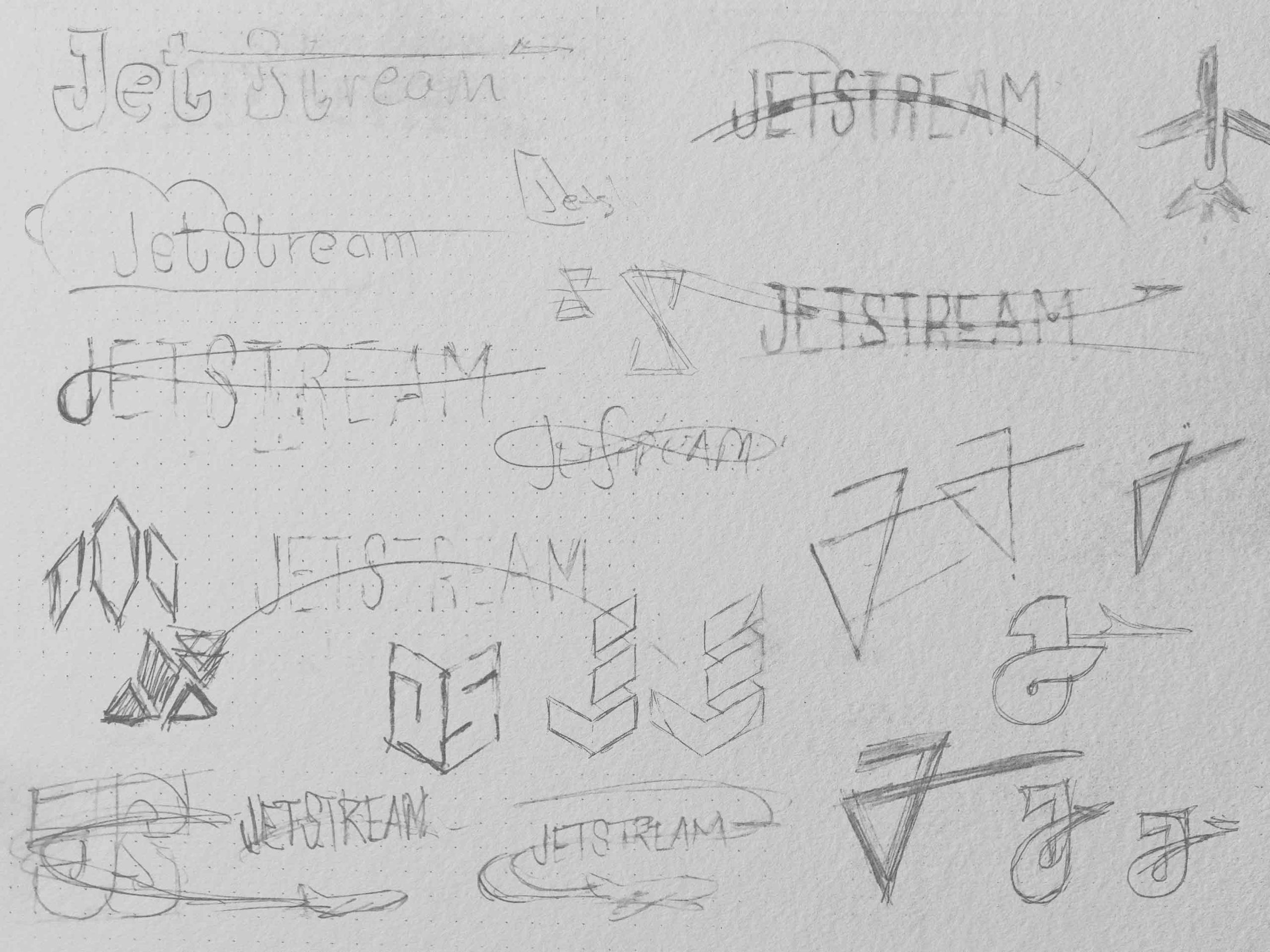 Jetstream Logo Ideation Sketches