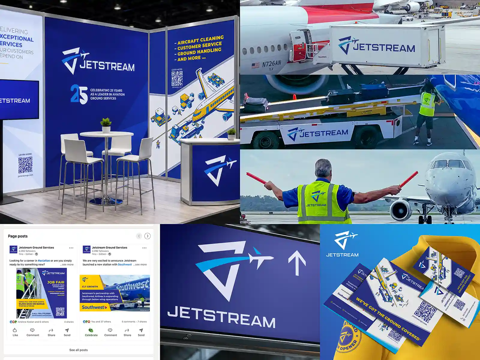 POPflow Design - Brand Design - Jetstream Aviation Ground Services brand design deliverables POPflow Design - Brand Design - Jetstream Aviation Ground Services brand design deliverables