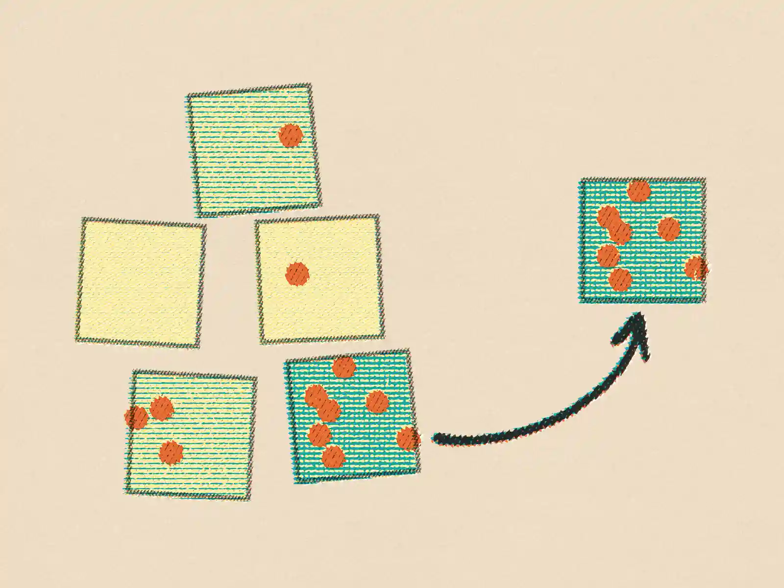 POPflow UX Design Dot Voting Diagram
