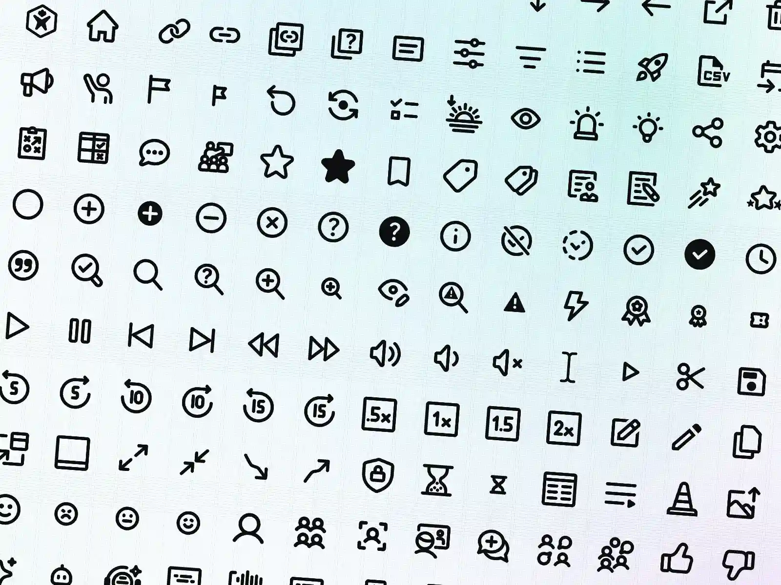 POPflow UI Design - Custom enterprise platform UI icon set
