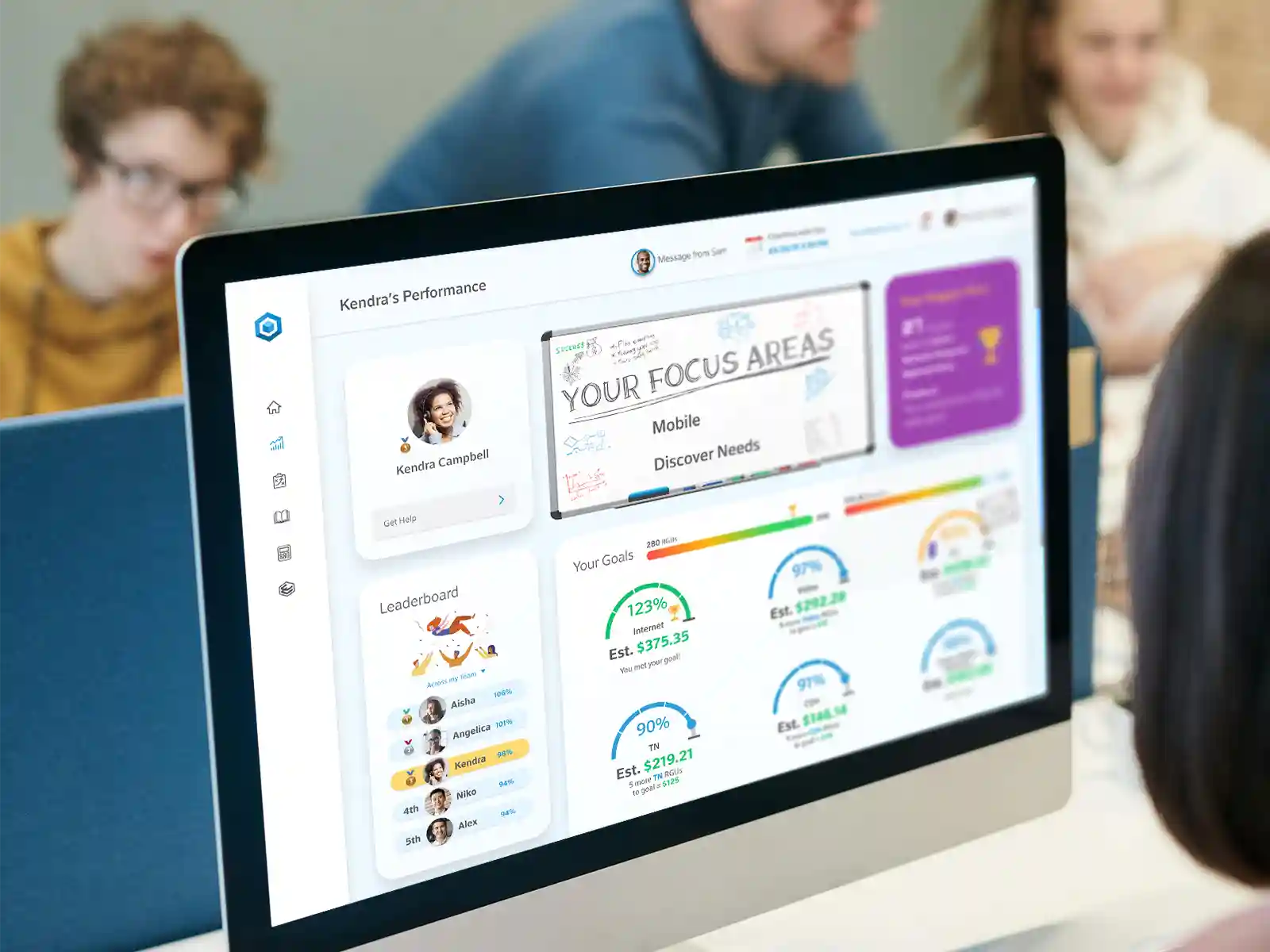 POPflow UX Design - Telecom - Sales Agent Learning Platform