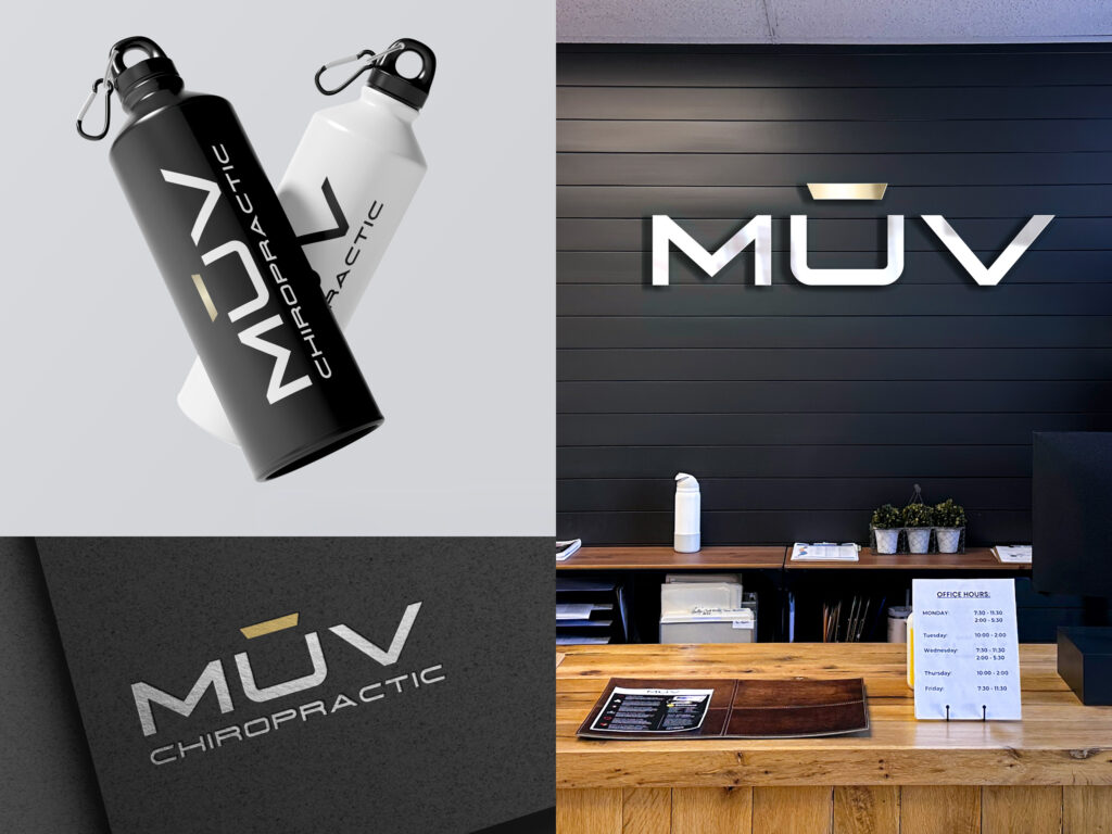 Logo and Branding for MUV Chiropractic Logo and Branding for MUV Chiropractic